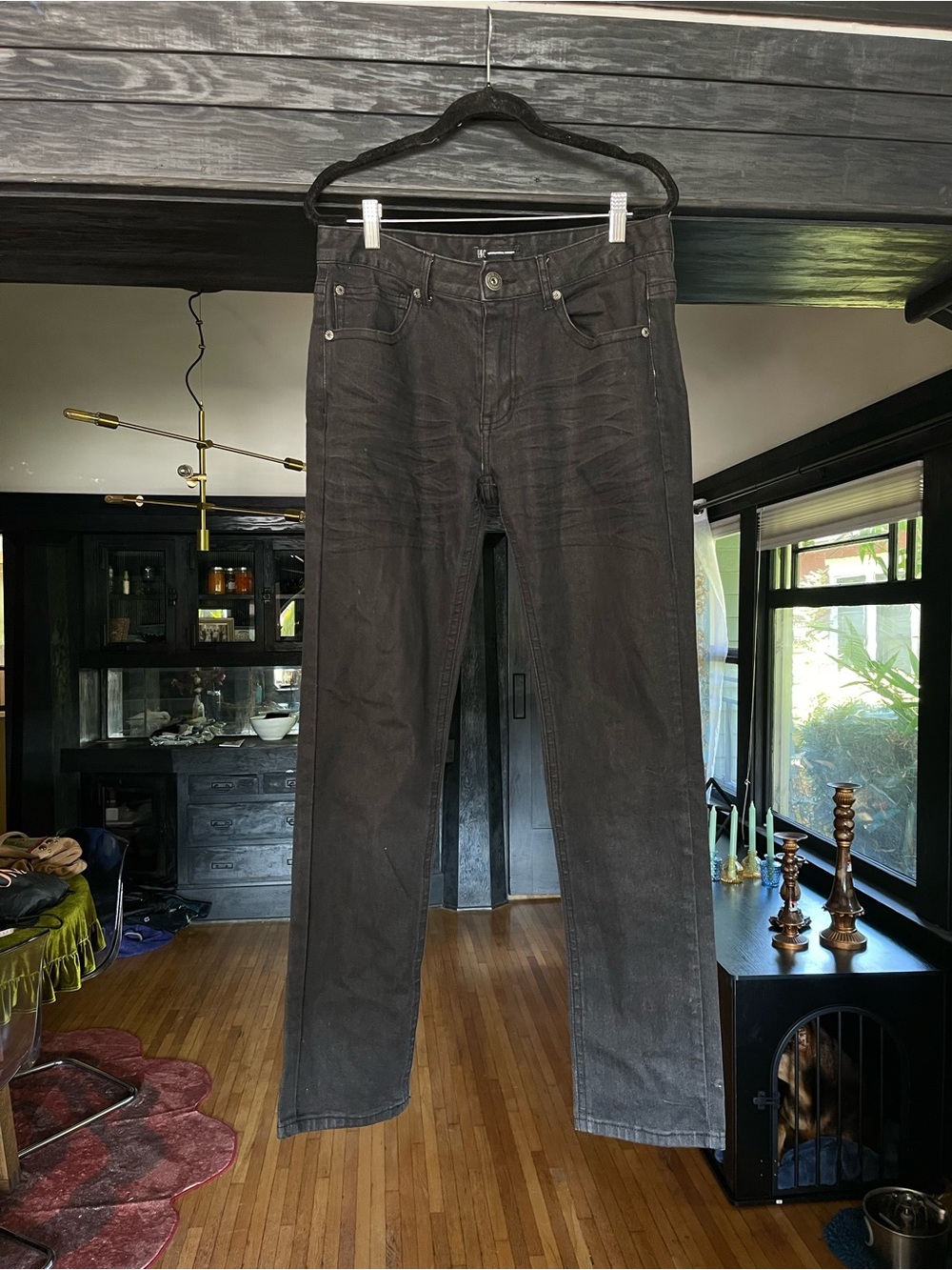 INC International Concepts Men's Dark Gray Straight Pants